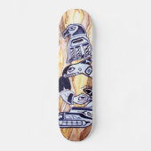Native American Totem Pole Skateboard (Voorkant)