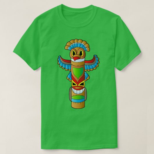 Native American Totem Poles T-shirt (Design voorkant)
