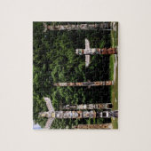 Native American totem poles, Vancouver, Brits Legpuzzel (Verticaal)
