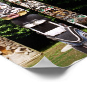 Native American totem poles, Vancouver, Brits Poster (Hoek)