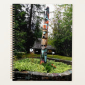 Native American Totem Poll Glacier Park Montana Planner (Voorkant)