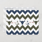 Native American Tribal Chevron Skulls Tipi Arrows Briefkaart (Voorkant / Achterkant)
