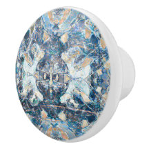 Native American Tribal Classic Blue Tan Design