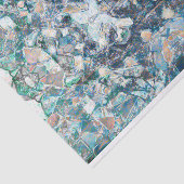 Native American Tribal Classic Blue Tan Design Tissuepapier (Detail)