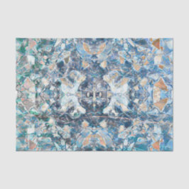 Native American Tribal Classic Blue Tan Design Tissuepapier