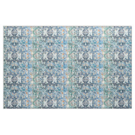 Native American Tribal Classic Blue Tan Pattern Stof