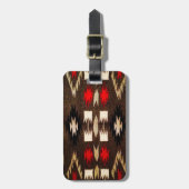 Native American Tribal Design Print Bagagelabel (Voorkant verticaal)