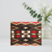 Native American Tribal Design Print Briefkaart (Staand voorkant)