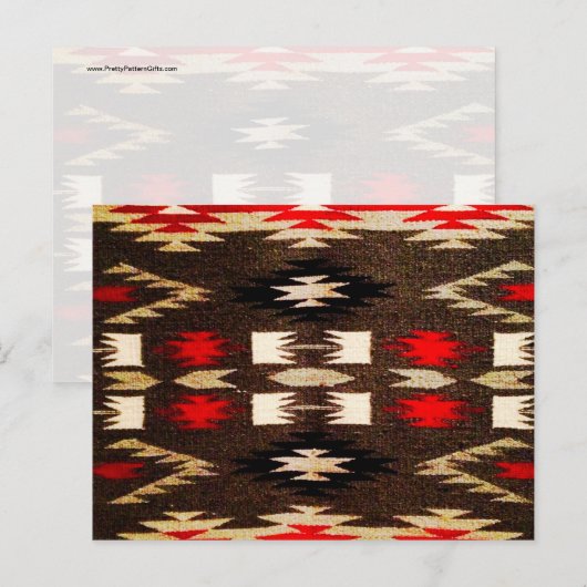 Native American Tribal Design Print Briefkaart (Voorkant / Achterkant)
