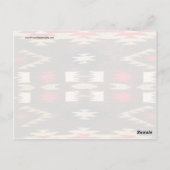Native American Tribal Design Print Briefkaart (Achterkant)