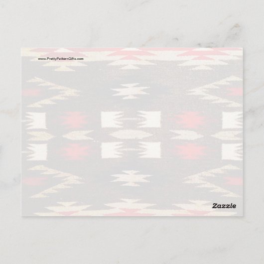 Native American Tribal Design Print Briefkaart (Achterkant)