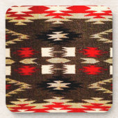 Native American Tribal Design Print Drankjes Onderzetter (Voorkant)