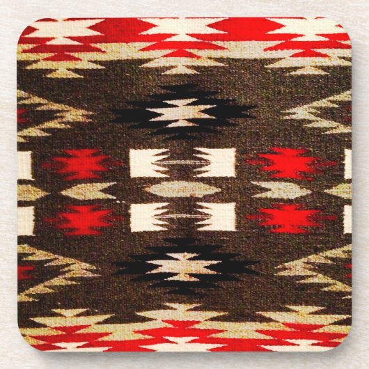 Native American Tribal Design Print Drankjes Onderzetter (Voorkant)