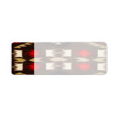 Native American Tribal Design Print Etiket (Voorkant)