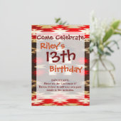 Native American Tribal Design Print Kaart (Staand voorkant)