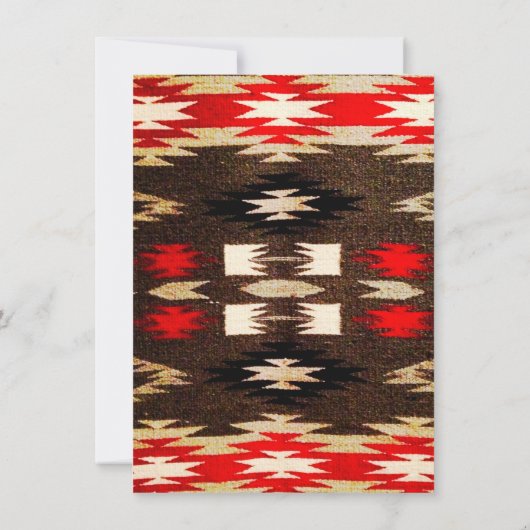 Native American Tribal Design Print Kaart (Achterkant)