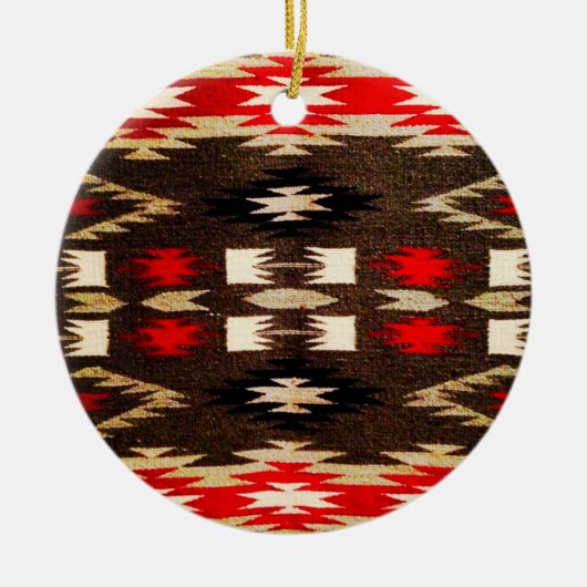 Native American Tribal Design Print Keramisch Ornament (Voorkant)