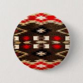 Native American Tribal Design Print Ronde Button 5,7 Cm (Voorkant)