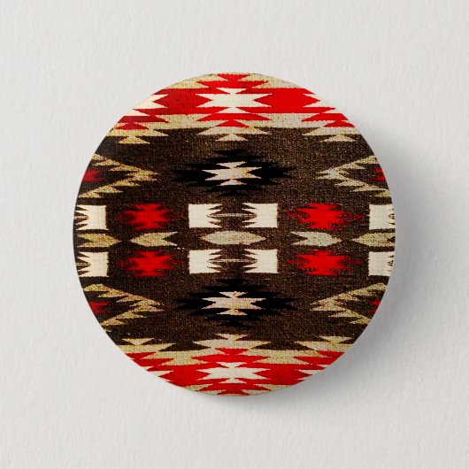 Native American Tribal Design Print Ronde Button 5,7 Cm (Voorkant)