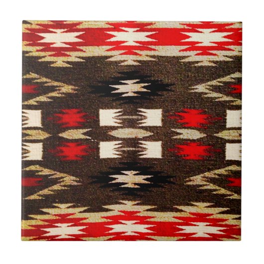 Native American Tribal Design Print Tegeltje (Voorkant)