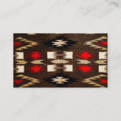 Native American Tribal Design Print Visitekaartje (Achterkant)