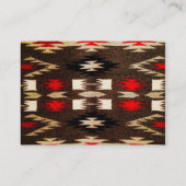 Native American Tribal Design Print Visitekaartje (Achterkant)