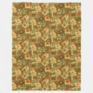 Native american tribal fabric I + jouw ideeën Fleece Deken