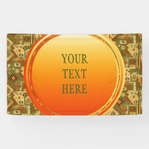 Native american tribal fabric I + jouw ideeën Spandoek