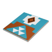 Native American Tribal Geïnspireerd Pattern Tegeltje (Zijkant)
