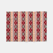 Native American Tribal geometrisch patroon Fleece Deken (Voorkant (Horizontaal))