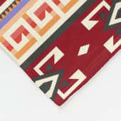 Native American Tribal geometrisch patroon Fleece Deken (Hoek)