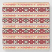 Native American Tribal geometrisch patroon Stenen Onderzetter (Voorkant)