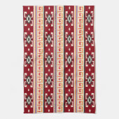 Native American Tribal geometrisch patroon Theedoek (Verticaal)