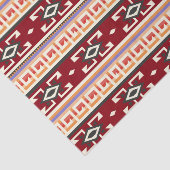 Native American Tribal geometrisch patroon Tissuepapier (Detail)