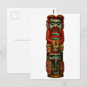 Native American Tribal Indian Totem Pole Spirituee Briefkaart (Voorkant / Achterkant)