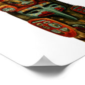 Native American Tribal Indian Totem Pole Spirituee Poster (Hoek)