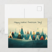 Native American Tribe Tenten Briefkaart (Voorkant / Achterkant)