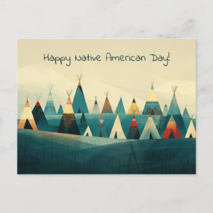 Native American Tribe Tenten Briefkaart