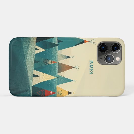 Native American Tribe Tenten Case-Mate iPhone Case (Achterkant (horizontaal))