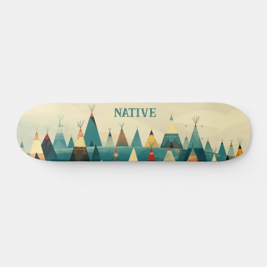 Native American Tribe Tenten Persoonlijk Skateboard (Horizontaal)