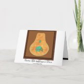 Native American Turquoise Zuni Beer Bedankkaart (Achterkant)