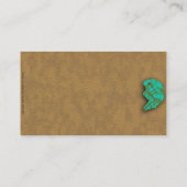 Native American Turquoise Zuni Beer Visitekaartje (Achterkant)