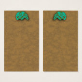 Native American Turquoise Zuni Beer Visitekaartje (Voorkant /achterkant)