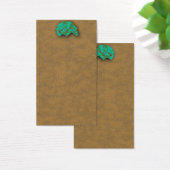 Native American Turquoise Zuni Beer Visitekaartje (Bureau)