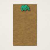 Native American Turquoise Zuni Beer Visitekaartje (Voorkant)