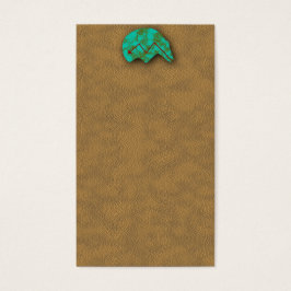 Native American Turquoise Zuni Beer Visitekaartje