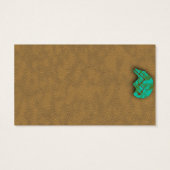 Native American Turquoise Zuni Beer Visitekaartje (Achterkant)