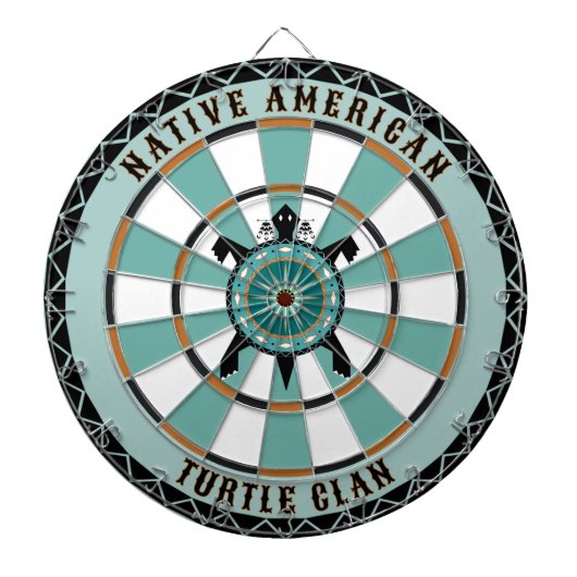 Native American Turtle Dartbord (Voorkant)