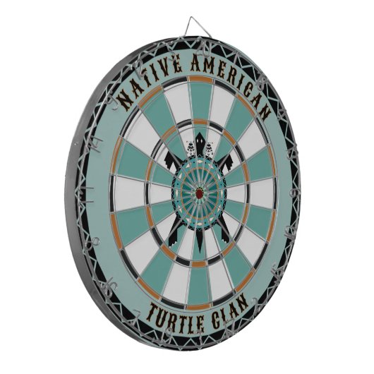 Native American Turtle Dartbord (Voorkant Links)