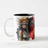 Native American Tweekleurige Koffiemok (Links)